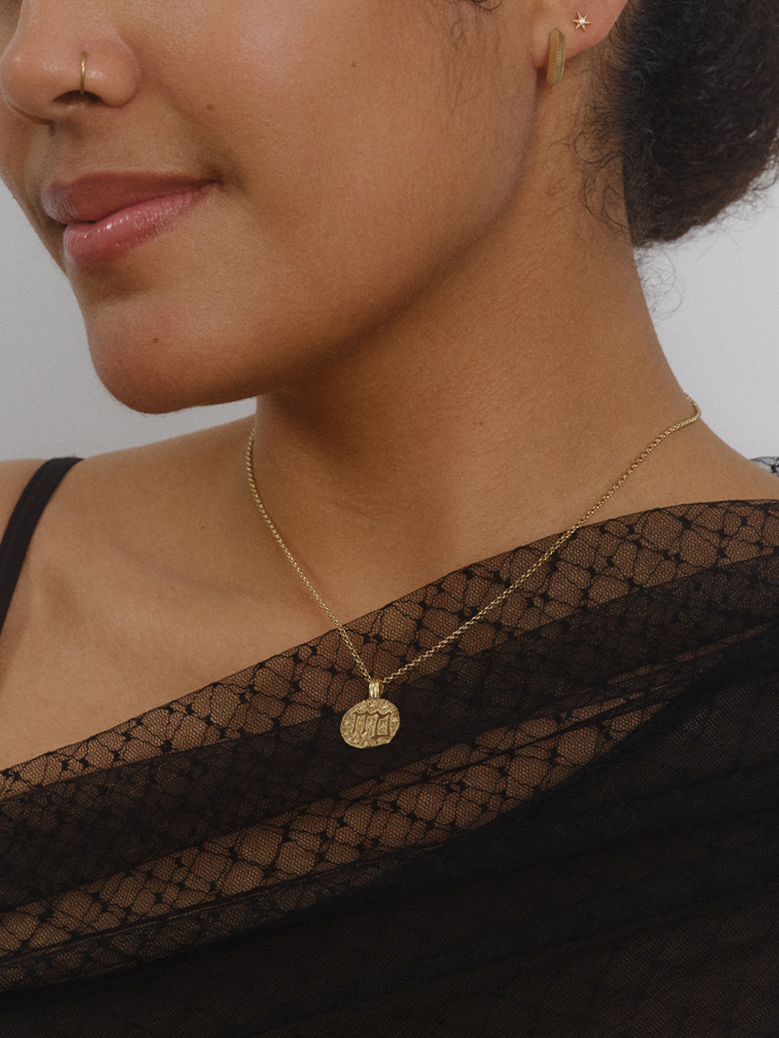 Sun in virgo necklace - 22k gold vermeil